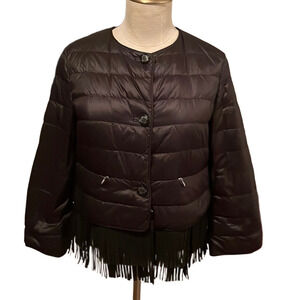 Women DIEGO M MILANO BLACK DOWN JACKET(authentic)